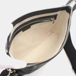Gucci Jumbo Gg Medium Bag Shoulder Leather Black