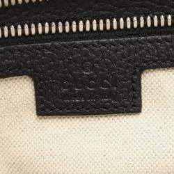 Gucci Jumbo Gg Medium Bag Shoulder Leather Black