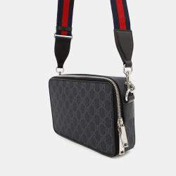Gucci Gg Supreme Smallshoulder Bag Black Gg Supremecanvas