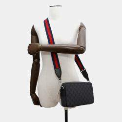 Gucci Gg Supreme Smallshoulder Bag Black Gg Supremecanvas