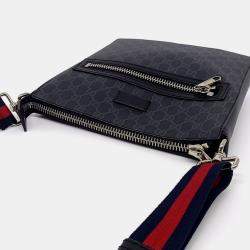 Gucci Black Canvas PVC Crossbody Bag