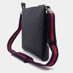 Gucci Black Canvas PVC Crossbody Bag