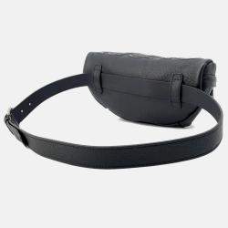 Pre Owned حقيبة حزا�م غوتشي شعار مرصع جلد أسود