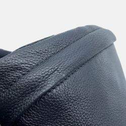 Pre Owned حقيبة حزام غوتشي شعار مرصع جلد أسود