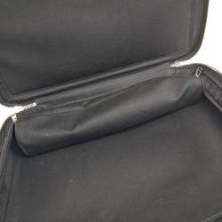 Pre Owned Gucci Black GG Supreme Coated Canvas Leather Backpack Briefcase