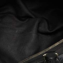 Pre Owned Gucci Black/Grey GG Supreme Canvas Medium Patchwork Duffel Bag