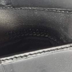 Pre Owned Gucci Black Guccissima Leather Interlocking G Bifold Wallet