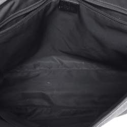 Pre Owned Gucci Grey GG Supreme Canvas and Leather Messenger Bag