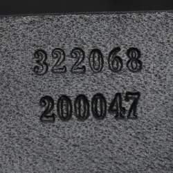 Pre Owned Gucci Grey GG Supreme Canvas and Leather Messenger Bag