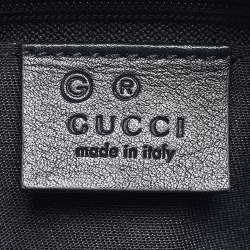 Pre Owned Gucci Black Microguccisima Leather Toiletry Pouch