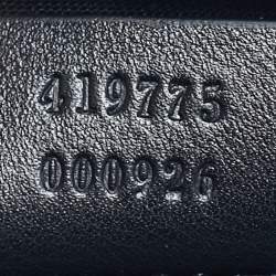 Pre Owned Gucci Black Microguccisima Leather Toiletry Pouch