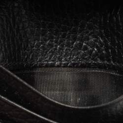 Pre Owned Gucci Black Leather GG Marmont Flap Card Case