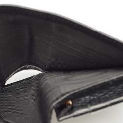 Pre Owned Gucci Black Leather GG Marmont Flap Card Case