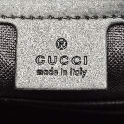 Pre Owned Gucci Black/Grey GG Supreme Canvas Briefcase