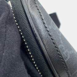 مملوكة مسبقًا حقيبة الخصر غوتشي انترلوك G جلد سوبر كريم GG سوداء