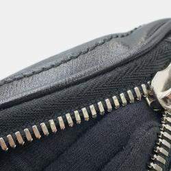 مملوكة مسبقًا حقيبة الخصر غوتشي انترلوك G جلد سوبر كريم GG سوداء