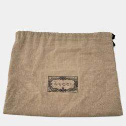 مملوكة مسبقًا حقيبة الخصر غوتشي انترلوك G جلد سوبر كريم GG سوداء