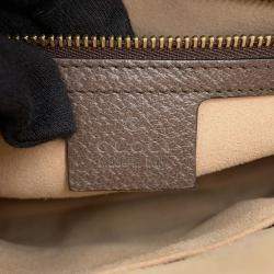 Pre Owned Gucci Ophidia Gg Supreme Shoulder Bag Beige/Brown Pvc Leather