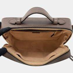 Pre Owned Gucci Ophidia Gg Supreme Shoulder Bag Beige/Brown Pvc Leather