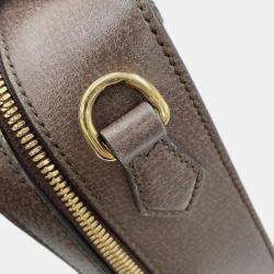 Pre Owned Gucci Ophidia Gg Supreme Shoulder Bag Beige/Brown Pvc Leather