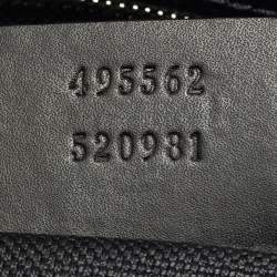 Pre Owned Gucci Black GG Supreme Canvas Wristlet Pouch