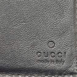 Pre Owned Gucci Beige GG Supreme Canvas Kingsnake Bifold Wallet