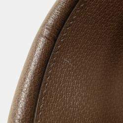 Pre Owned Gucci Adidas Collaboration Gg Crystal Golf Bag Camel/Brown Leather