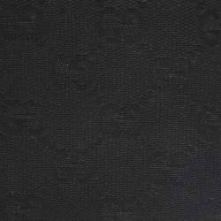 Pre Owned Gucci Black GG Canvas and Leather Web Bifold Wallet