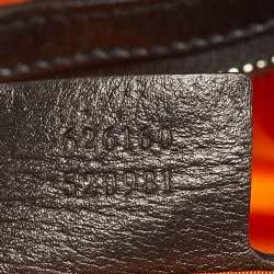 Pre Owned Gucci Orange/Black GG Nylon Off The Grid Backpack