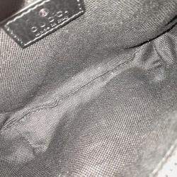 Pre Owned Gucci Grey Coated Canvas Tiger GG Belt Bag