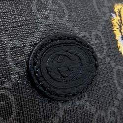 Pre Owned Gucci Grey Coated Canvas Tiger GG Belt Bag