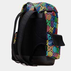 Pre Owned Gucci Gg Psychedelic Large Backpack Multicolor Pvc Leather