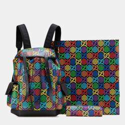 Pre Owned Gucci Gg Psychedelic Large Backpack Multicolor Pvc Leather