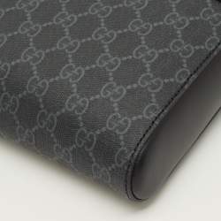 مملوكة مسبقًا Gucci Small Black GG Supreme Canvas Messenger Bag