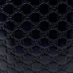 مملوكة مسبقًا محفظة غوتشي جلد ميكرو سيمالين كحلي طويل