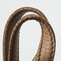 Pre Owned Gucci Courrier Beige/Brown GG Supreme Canvas Drawstring Backpack