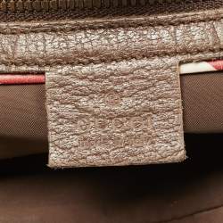 Pre Owned Gucci Courrier Beige/Brown GG Supreme Canvas Drawstring Backpack