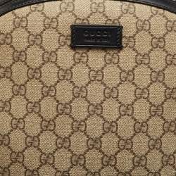 مملوكة مسبقًا حقيبة ظهر غوتشي إيدن جلد وكانفاس جي جي سوبرين بيج وأسود