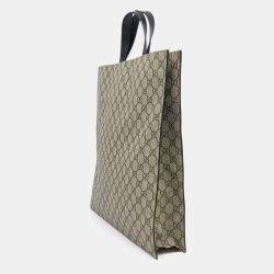 Pre Owned Gucci PVC Supreme PVC Tote  Bag