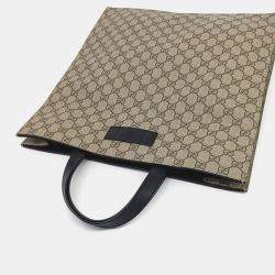 Pre Owned Gucci PVC Supreme PVC Tote  Bag