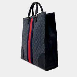 Pre Owned Gucci Grey PVC Pvc Tote And Shoulder Bag