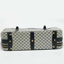 مملوكة مسبقًا حقيبة سفر غوتشي كانفاس سوبر يم جي جي أزرق داكن