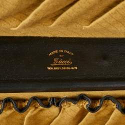 Pre Owned حقيبة سفر غوتشي كانفاس وشريط جلد بني غامق/ كحلي GG