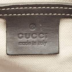 Pre Owned حقيبة ماسنجر غوتشي قماش جي جي سوبرين بتدرج بحري/بيج