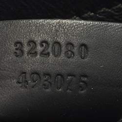 Pre Owned حقيبة ماسنجر غوتشي جلد غوچيسيما سوداء