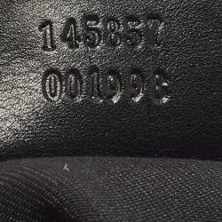 Pre Owned حقيبة ماسنجر مسطحة كانفاس GG أسود غوتشي