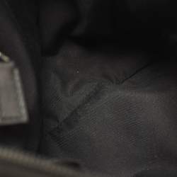 Pre Owned حقيبة ماسنجر مسطحة كانفاس GG أسود غوتشي