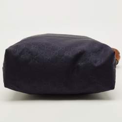 مملوكة مسبقًا حقيبة ماسنجر غوتشي نايلون جي جي زرقاء كحلية