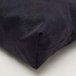 مملوكة مسبقًا حقيبة ماسنجر غوتشي نايلون جي جي زرقاء كحلية