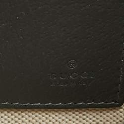 Pre Owned حقيبة معصم صغيرة غوتشي أوفيديا كانفاس جي جي سوبريم رمادي